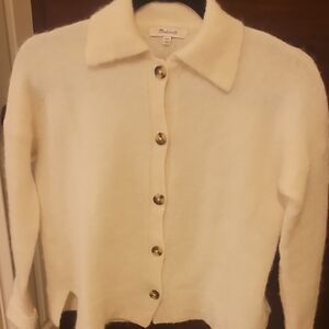 NWOT Madewell Merino Wool/alpaca Button Front Sweater Size XXS